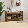 Banc d'entrée Marron miel 110x40x60 cm Bois de pin massif 538386538386