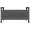 Banc d'entrée Gris 80x40x43 cm Bois de pin massif 538387538387