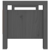 Banc d'entrée Gris 80x40x43 cm Bois de pin massif 538387538387