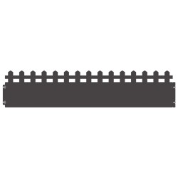Bordures de pelouse 30 pcs Noir 103 x 0,05 x 22 cm Acier 538393538393