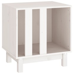 Niche pour chien Blanc 50x40x52 cm Bois de pin massif 538395538395