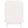 Niche pour chien Blanc 50x40x52 cm Bois de pin massif 538395538395