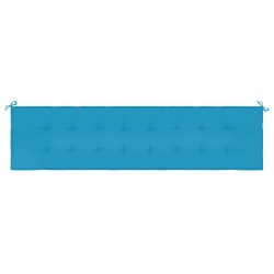 Coussin de banc de jardin bleu 200x50x3 cm tissu oxford 538396538396