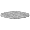 Plateau de table Sonoma gris Ø 50 x 1,5 cm Bois d'ingénierie 538398538398