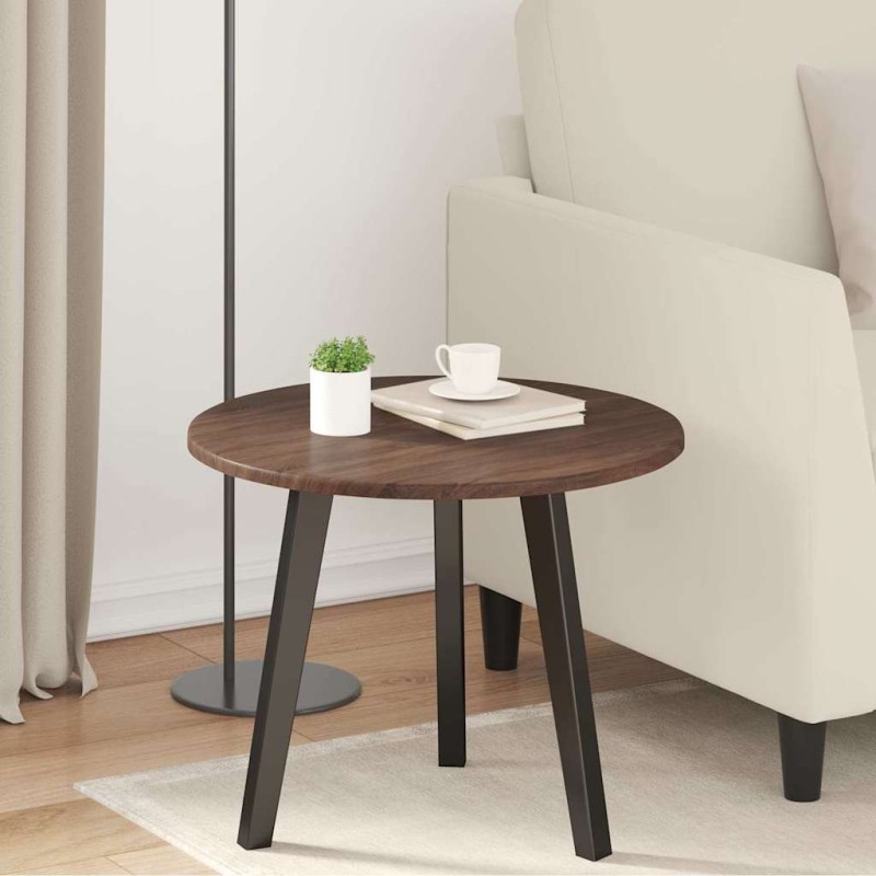 Plateau de table Chêne marron Ø 50 x 1,5 cm Bois d'ingénierie 538399538399