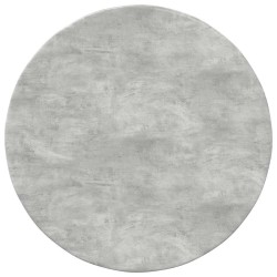 Plateau de table Gris béton Ø 50 x 1,5 cm Bois d'ingénierie 538400538400
