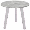 Plateau de table Gris béton Ø 50 x 1,5 cm Bois d'ingénierie 538400538400