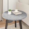 Plateau de table Gris béton Ø 50 x 1,5 cm Bois d'ingénierie 538400538400