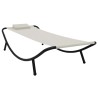 Lit de jardin crème 200x90 cm acier 538403538403