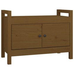 Banc d'entrée Marron miel 80x40x60 cm Bois de pin massif 538405538405