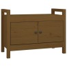 Banc d'entrée Marron miel 80x40x60 cm Bois de pin massif 538405538405
