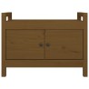 Banc d'entrée Marron miel 80x40x60 cm Bois de pin massif 538405538405