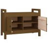 Banc d'entrée Marron miel 80x40x60 cm Bois de pin massif 538405538405