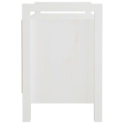 Banc d'entrée Blanc 80x40x60 cm Bois de pin massif 538406538406