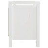 Banc d'entrée Blanc 80x40x60 cm Bois de pin massif 538406538406