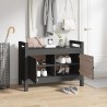Banc d'entrée Gris 80x40x60 cm Bois de pin massif 538407538407
