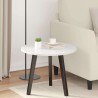 Plateau de table Blanc brillant Ø 50 x 1,5 cm Bois d'ingénierie 538408538408