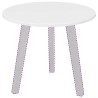 Plateau de table Blanc brillant Ø 50 x 1,5 cm Bois d'ingénierie 538408538408