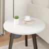 Plateau de table Blanc brillant Ø 50 x 1,5 cm Bois d'ingénierie 538408538408