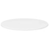 Plateau de table Blanc brillant Ø 50 x 1,5 cm Bois d'ingénierie 538408538408