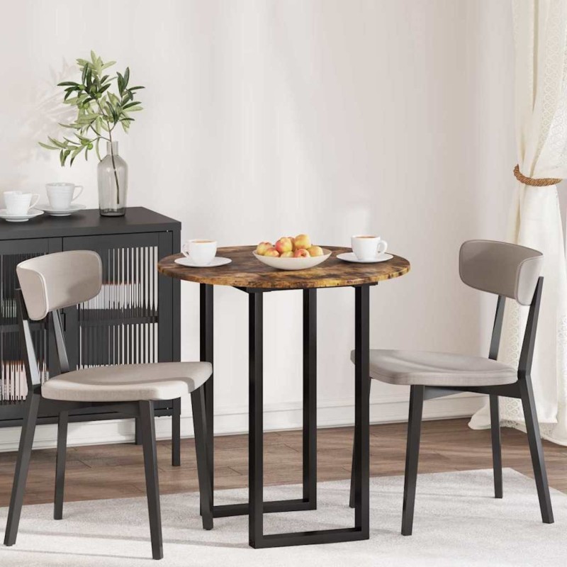 Plateau de table Chêne fumé Ø 70 x 1,5 cm Bois d'ingénierie 538413538413