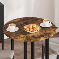 Plateau de table Chêne fumé Ø 70 x 1,5 cm Bois d'ingénierie 538413538413