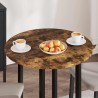 Plateau de table Chêne fumé Ø 70 x 1,5 cm Bois d'ingénierie 538413538413