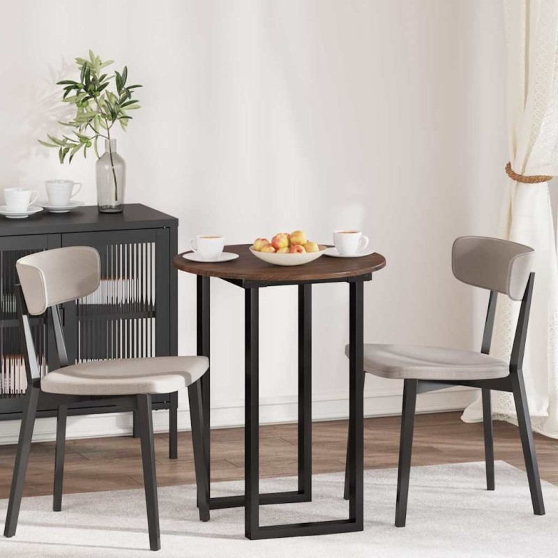 Plateau de table Chêne marron Ø 60 x 1,5 cm Bois d'ingénierie 538415538415
