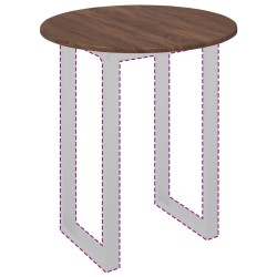 Plateau de table Chêne marron Ø 60 x 1,5 cm Bois d'ingénierie 538415538415