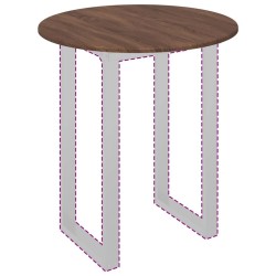 Plateau de table Chêne marron Ø 70 x 1,5 cm Bois d'ingénierie 538416538416