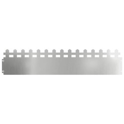 Bordures de pelouse 20 pcs Argent 103 x 0,05 x 22 cm 538417538417