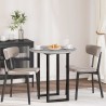 Plateau de table Gris béton Ø 70 x 1,5 cm Bois d'ingénierie 538420538420