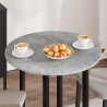 Plateau de table Gris béton Ø 70 x 1,5 cm Bois d'ingénierie 538420538420