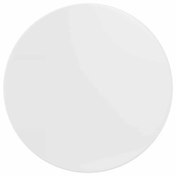 Plateau de table Blanc brillant Ø 70 x 1,5 cm Bois d'ingénierie 538421538421
