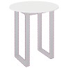 Plateau de table Blanc brillant Ø 70 x 1,5 cm Bois d'ingénierie 538421538421