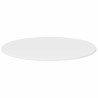 Plateau de table Blanc brillant Ø 70 x 1,5 cm Bois d'ingénierie 538421538421