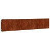 Bordures de pelouse 10 pcs 20x103 cm acier corten flexible 538424538424