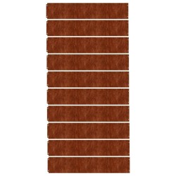 Bordures de pelouse 10 pcs 20x103 cm acier corten flexible 538424538424