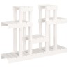 Support à plantes Blanc 104,5x25x77,5 cm Bois massif de pin 538426538426