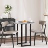 Plateau de table Sonoma gris Ø 70 x 1,5 cm Bois d'ingénierie 538428538428