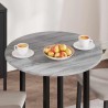 Plateau de table Sonoma gris Ø 70 x 1,5 cm Bois d'ingénierie 538428538428