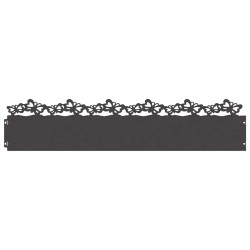 Bordures de pelouse 10 pcs Noir 103 x 0,05 x 22 cm Acier 538430538430