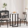 Plateau de table Blanc brillant Ø 60 x 1,5 cm Bois d'ingénierie 538431538431