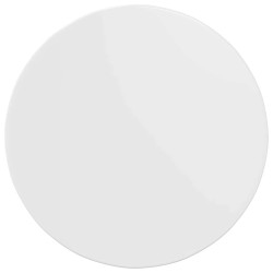 Plateau de table Blanc brillant Ø 60 x 1,5 cm Bois d'ingénierie 538431538431