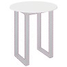 Plateau de table Blanc brillant Ø 60 x 1,5 cm Bois d'ingénierie 538431538431