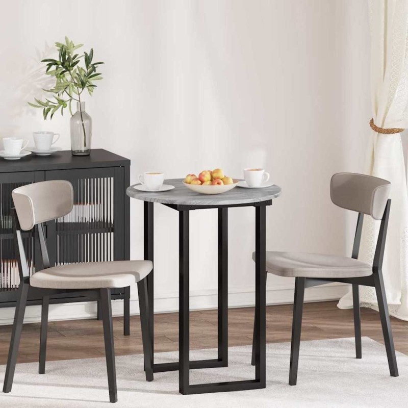 Plateau de table Sonoma gris Ø 60 x 1,5 cm Bois d'ingénierie 538432538432