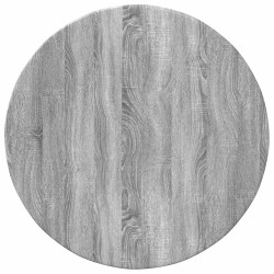 Plateau de table Sonoma gris Ø 60 x 1,5 cm Bois d'ingénierie 538432538432