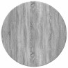 Plateau de table Sonoma gris Ø 60 x 1,5 cm Bois d'ingénierie 538432538432