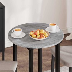 Plateau de table Sonoma gris Ø 60 x 1,5 cm Bois d'ingénierie 538432538432