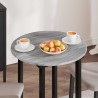 Plateau de table Sonoma gris Ø 60 x 1,5 cm Bois d'ingénierie 538432538432